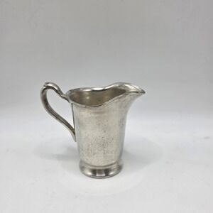 Vintage Grand Silver Co Wear Brite Nickel Silver Creamer Pitcher Hotelware